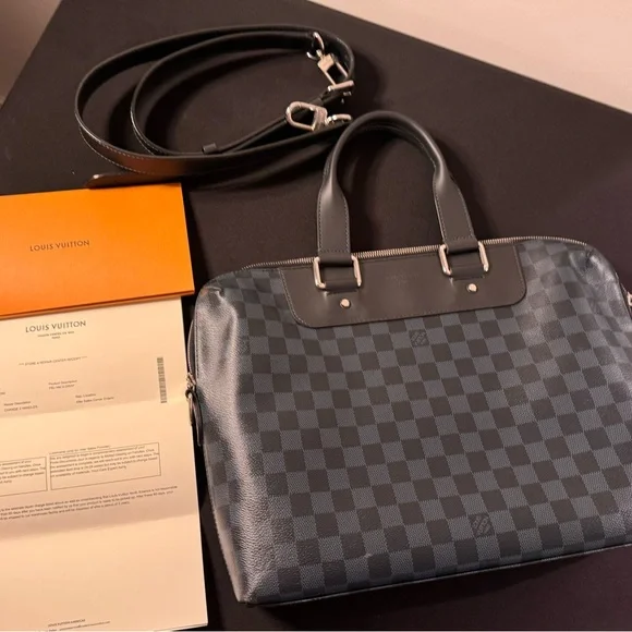 Louis Vuitton Porte-Documents JourBriefcase Damier Cobalt Canvas